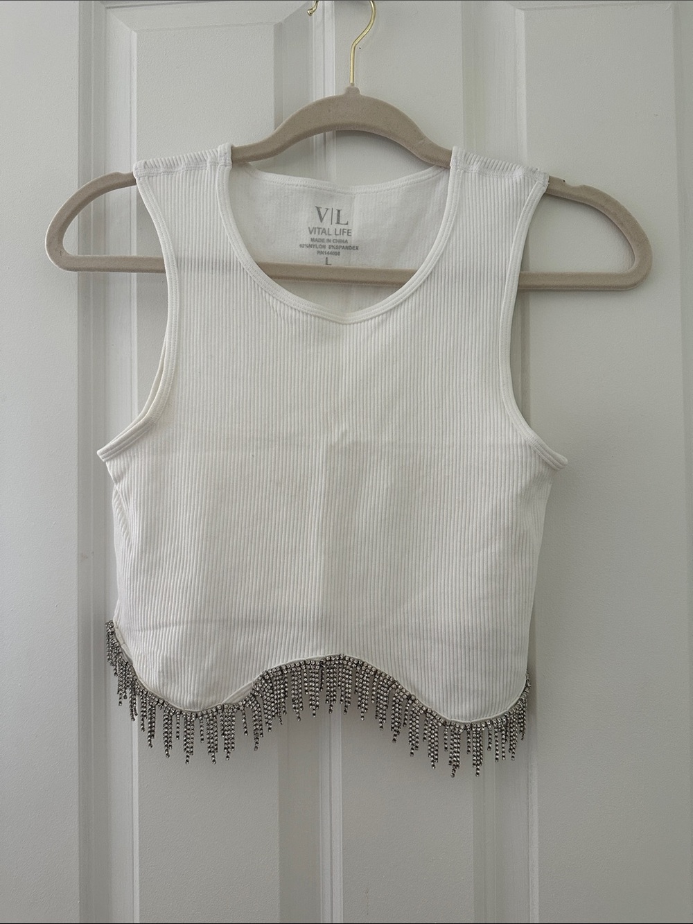 Ribbed Cropped Tank🤍✨